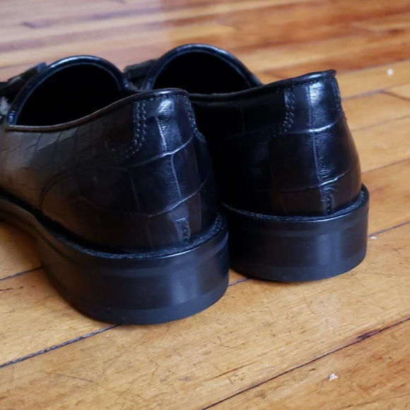 Leonardo Principi Loafers in Black Crocodile - Picture 4 of 9